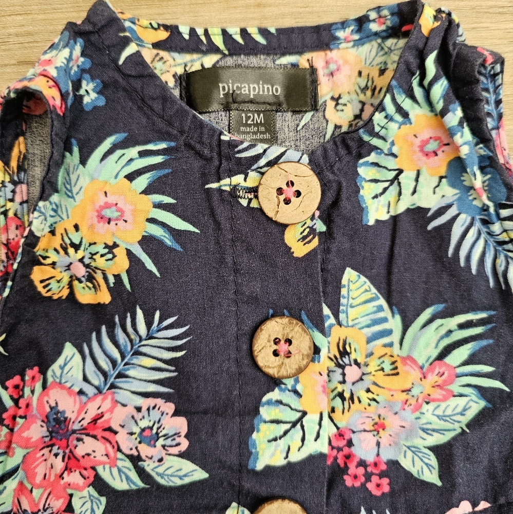 3 Summer Dresses Baby Toddler 12 Months - Picture 10 of 11